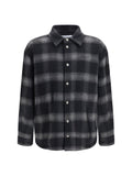 Off-White Padded Flannel Jacket — Black