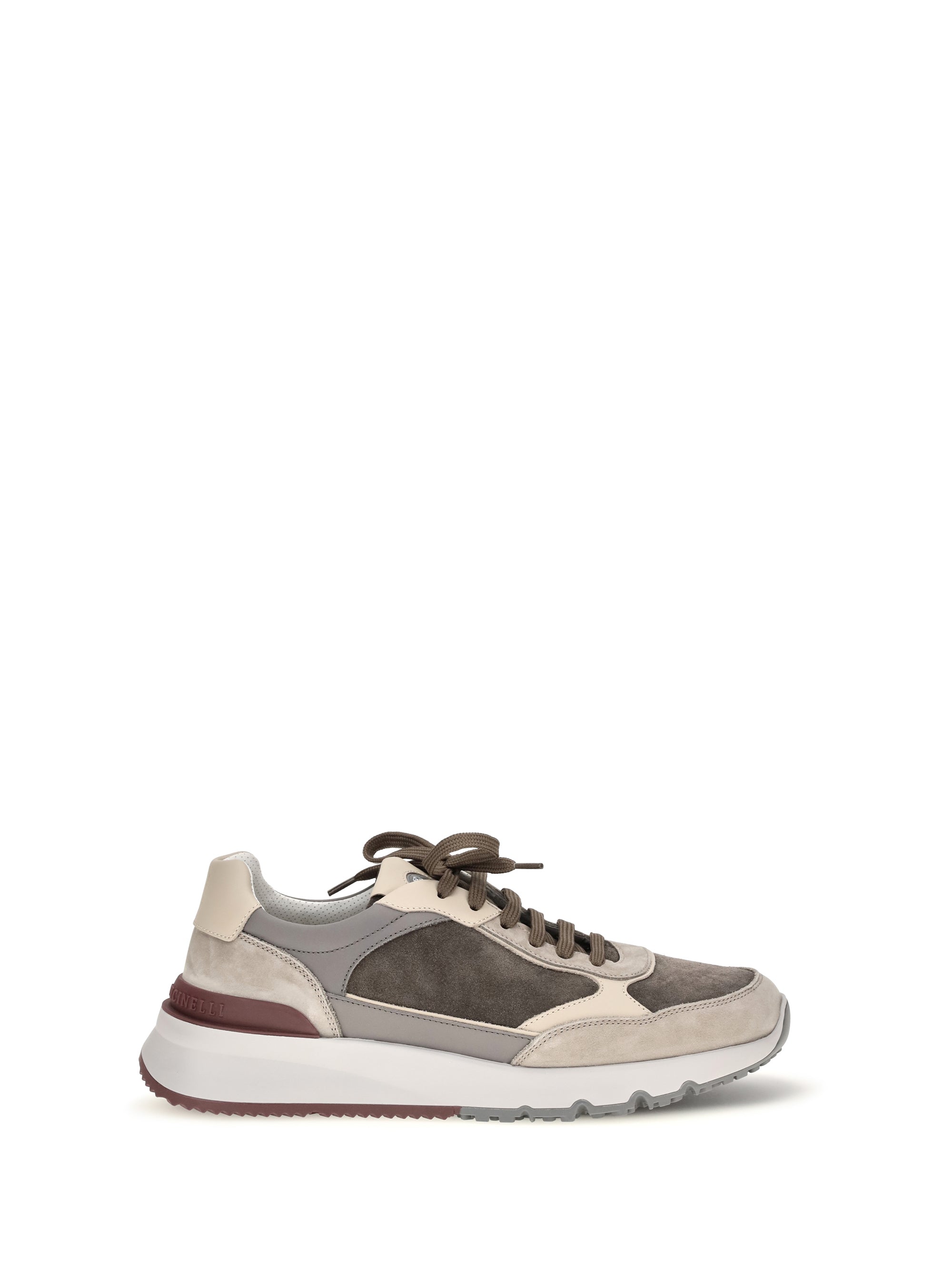 Brunello Cucinelli Leather Sneaker — Beige