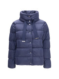 Herno Satin Down-Padded Down Jacket — Navy