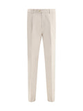Brunello Cucinelli Pure Cotton Trousers — Beige