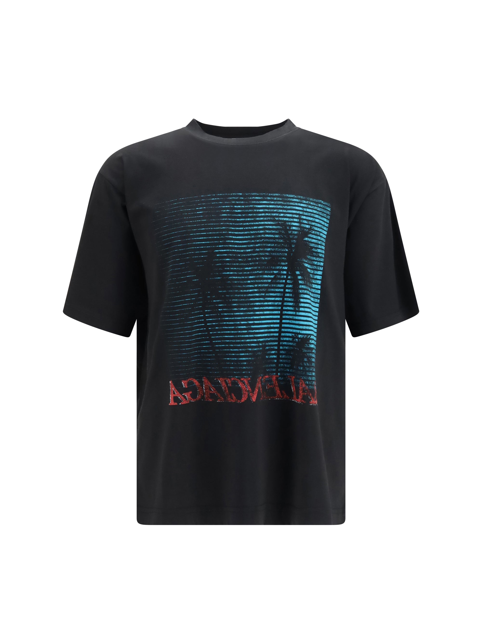 Balenciaga Graphic Print T-Shirt — Black
