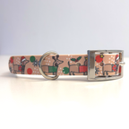 Christmas Dachshunds Handmade Dog Collar