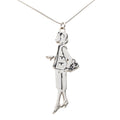 Silver Plated Mademoiselle Pendant Necklace