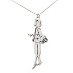 Silver Plated Mademoiselle Pendant Necklace