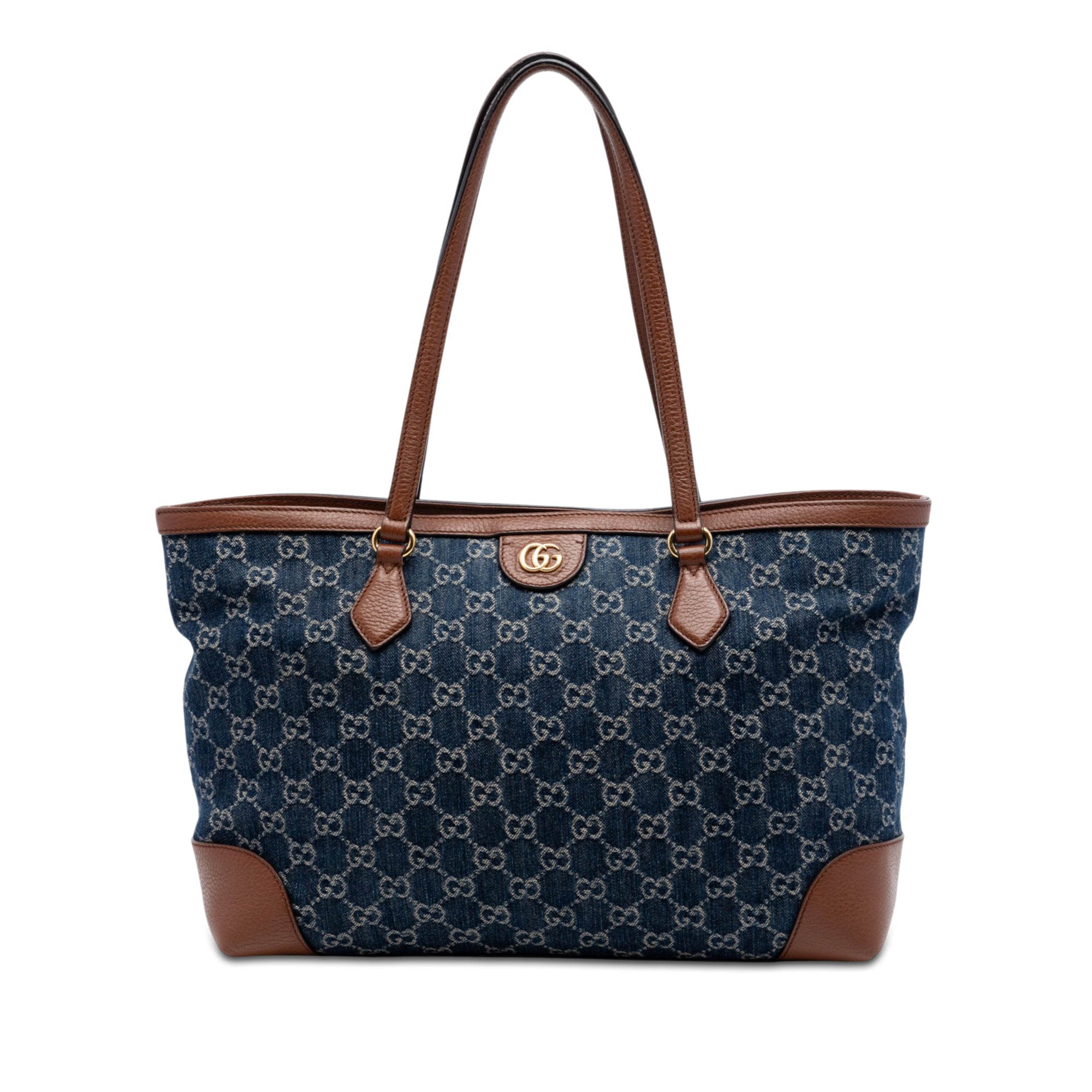 Medium GG Denim Ophidia Tote