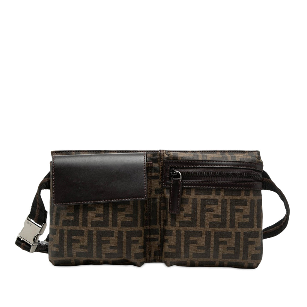 Zucca Canvas Double Pocket Belt Bag