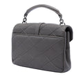 Medium Quilted Diamond Calfskin Monogram College Satchel