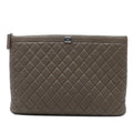Large Quilted Caviar Boy O Case Clutch