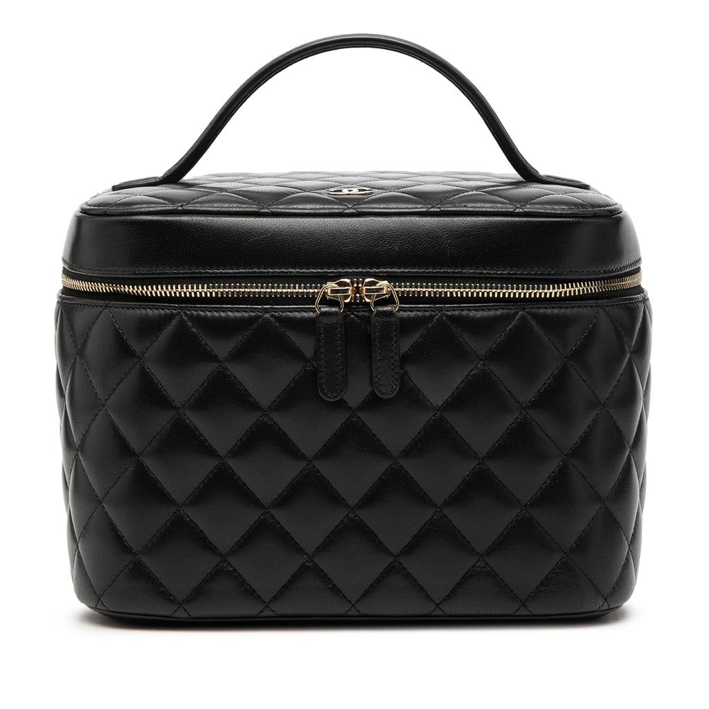 CC Quilted Lambskin Vanity Bag