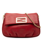 Leather Fendista Pochette Crossbody