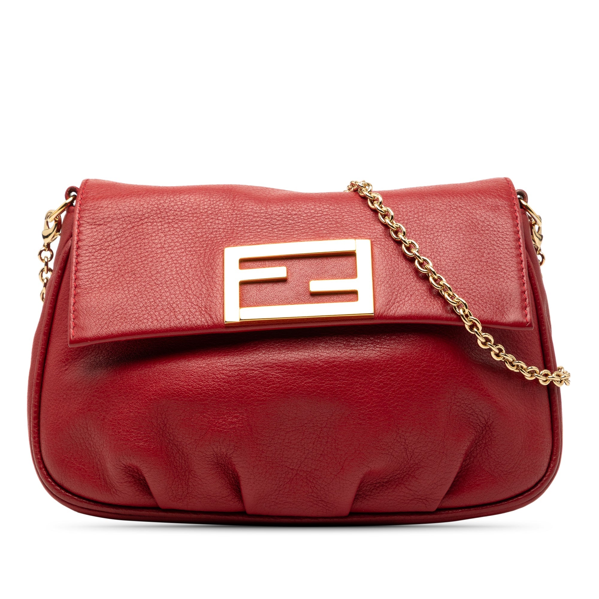 Leather Fendista Pochette Crossbody
