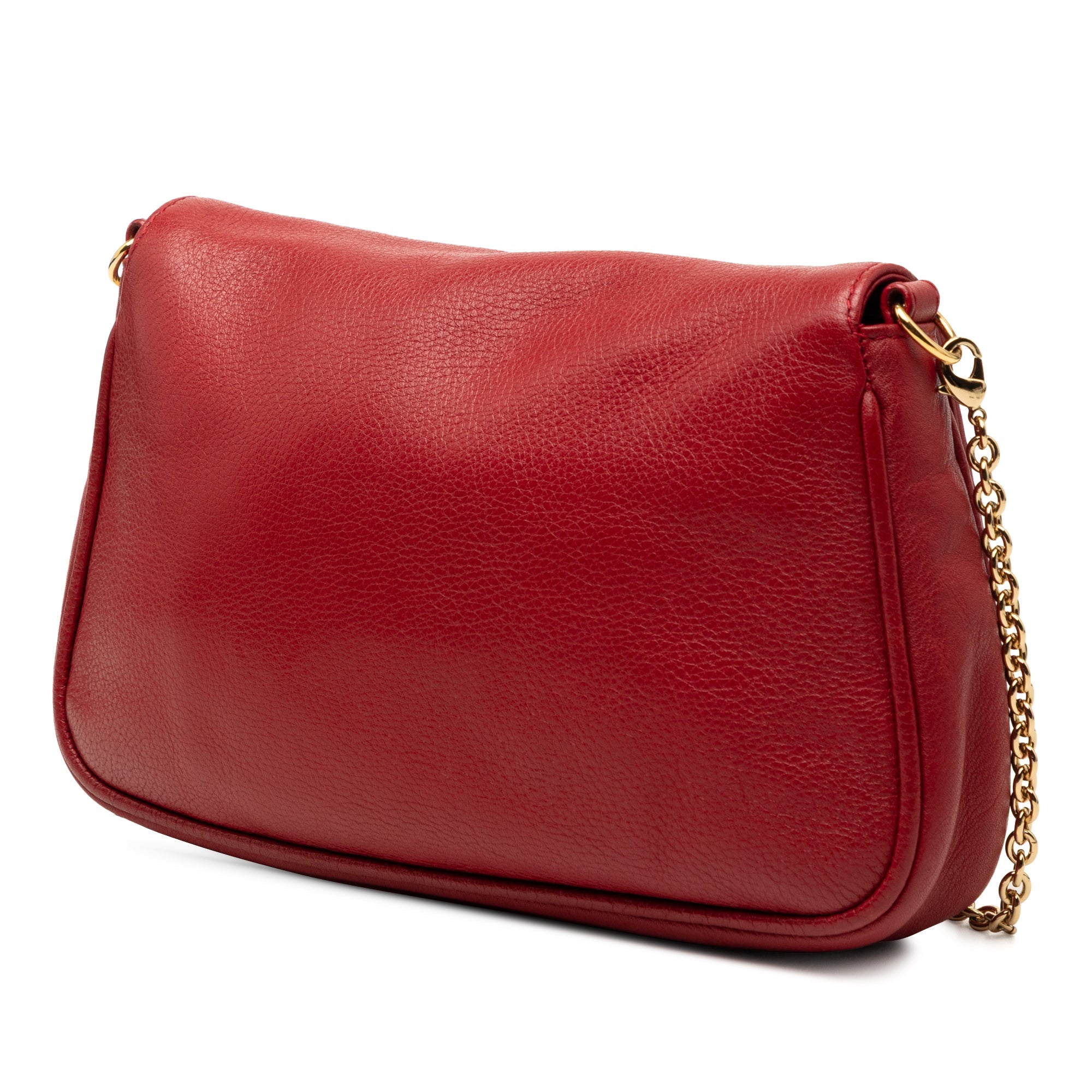 Leather Fendista Pochette Crossbody