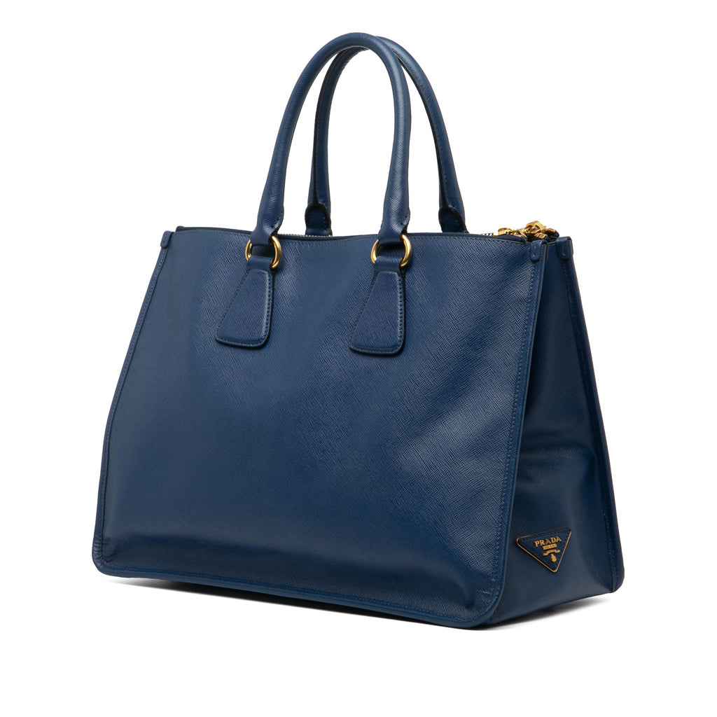 Saffiano Double Zip Open Convertible Tote
