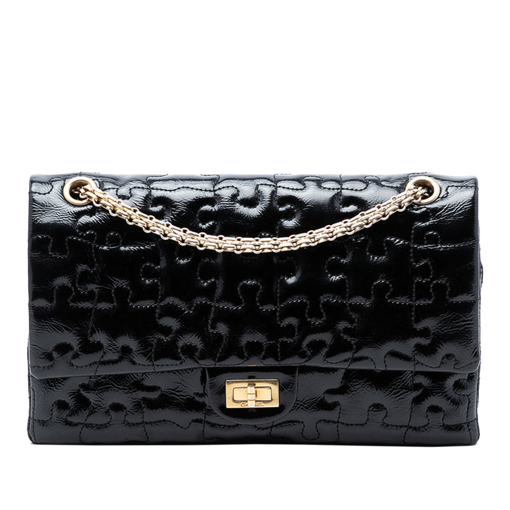 Reissue 2.55 Crackled Patent Puzzle Double Flap 226