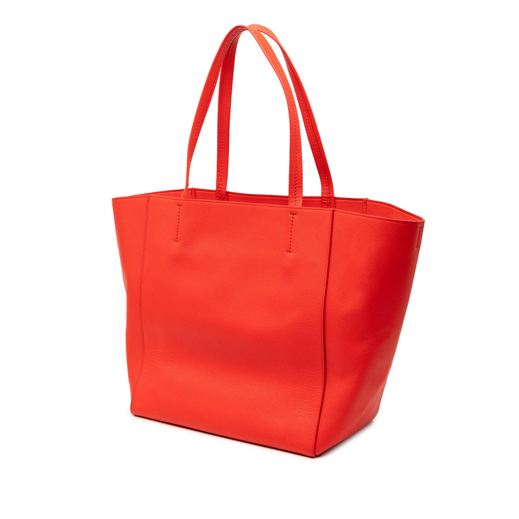 Small Grained Calfskin Horizontal Phantom Cabas Tote