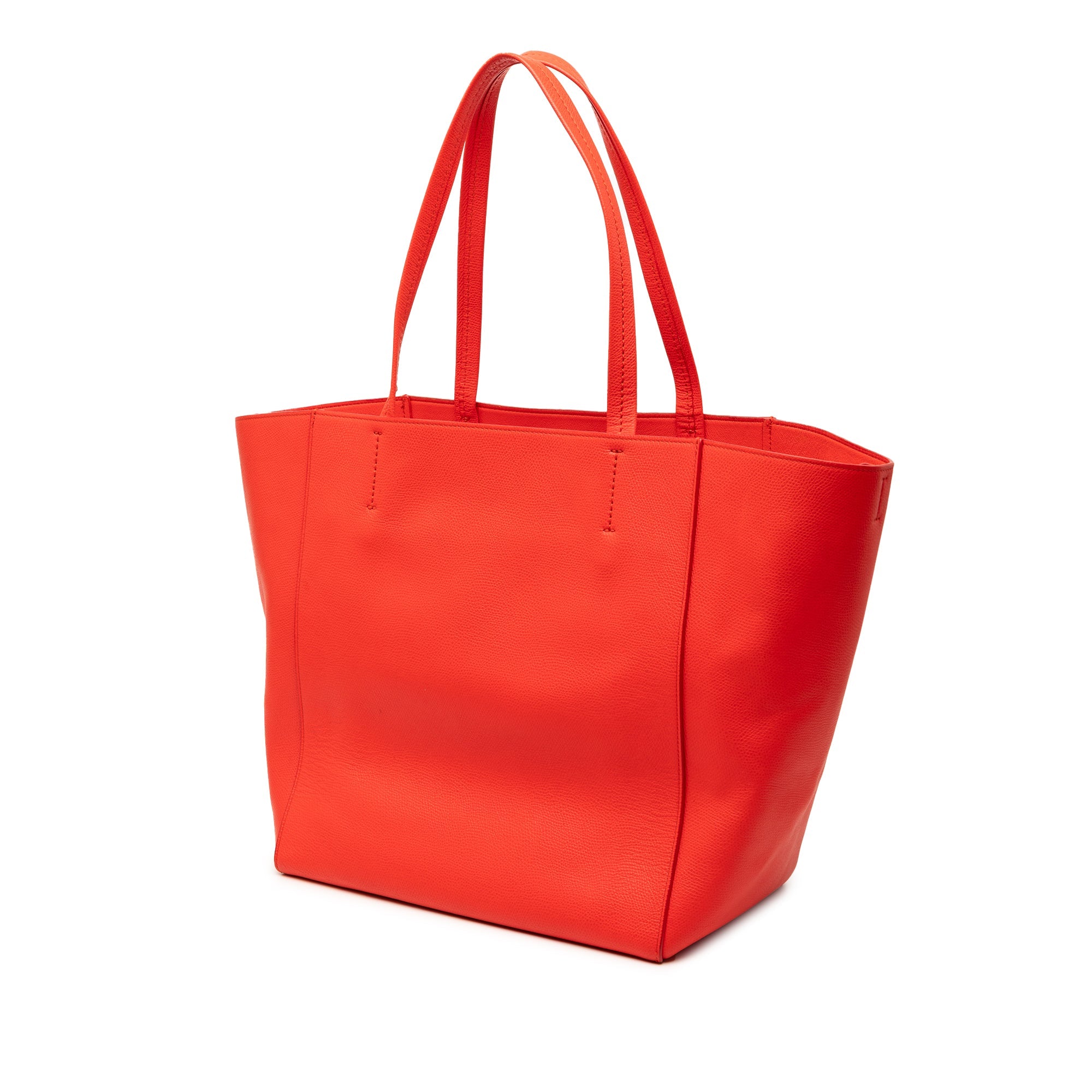 Small Grained Calfskin Horizontal Phantom Cabas Tote