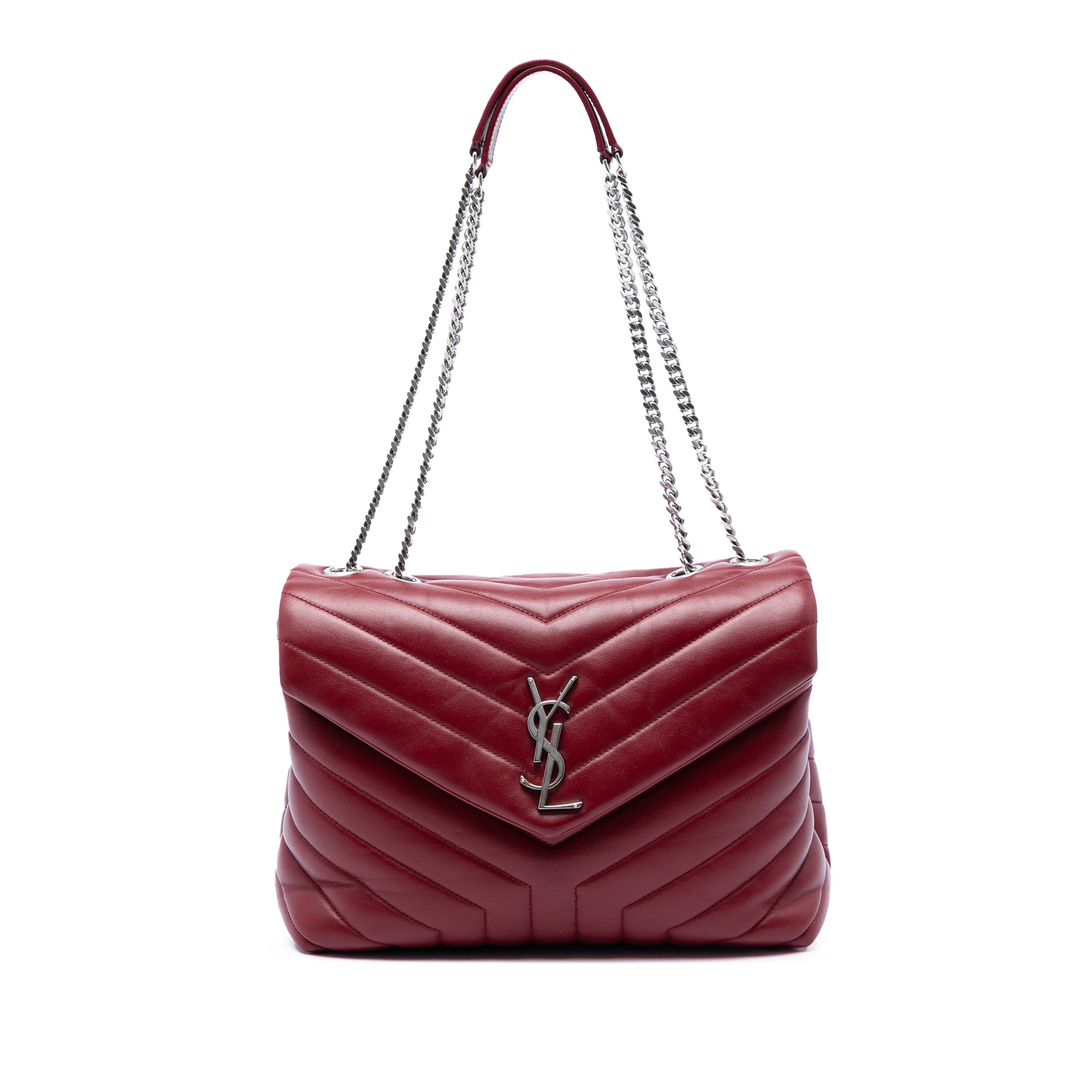 Medium Matelasse Calfskin Monogram LouLou Shoulder Bag