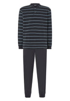 Pijama Hombre Invierno Premium Tapeta Algodón Punto - Gris 55025_22