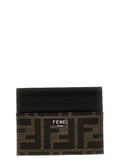 Fendi FF Jacquard Card Case — Black
