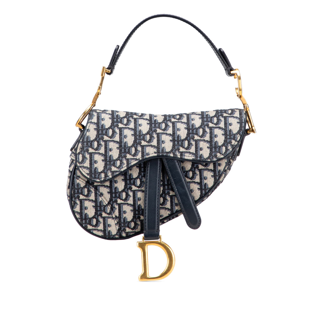 Mini Oblique Canvas Saddle Bag