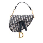 Mini Oblique Canvas Saddle Bag