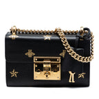 Small Calfskin Bee Star Padlock Crossbody