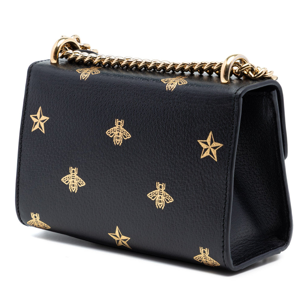 Small Calfskin Bee Star Padlock Crossbody