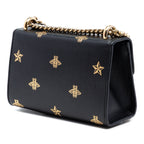 Small Calfskin Bee Star Padlock Crossbody