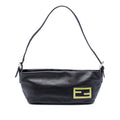 Leather FF Baguette Shoulder Bag