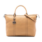 Leather GG Charm Satchel