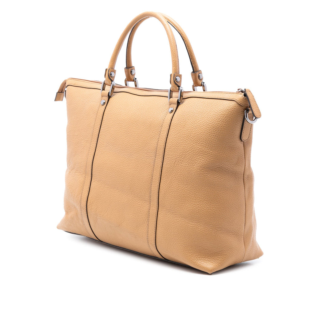 Leather GG Charm Satchel
