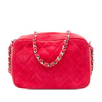 Quilted Suede Camera Bag
