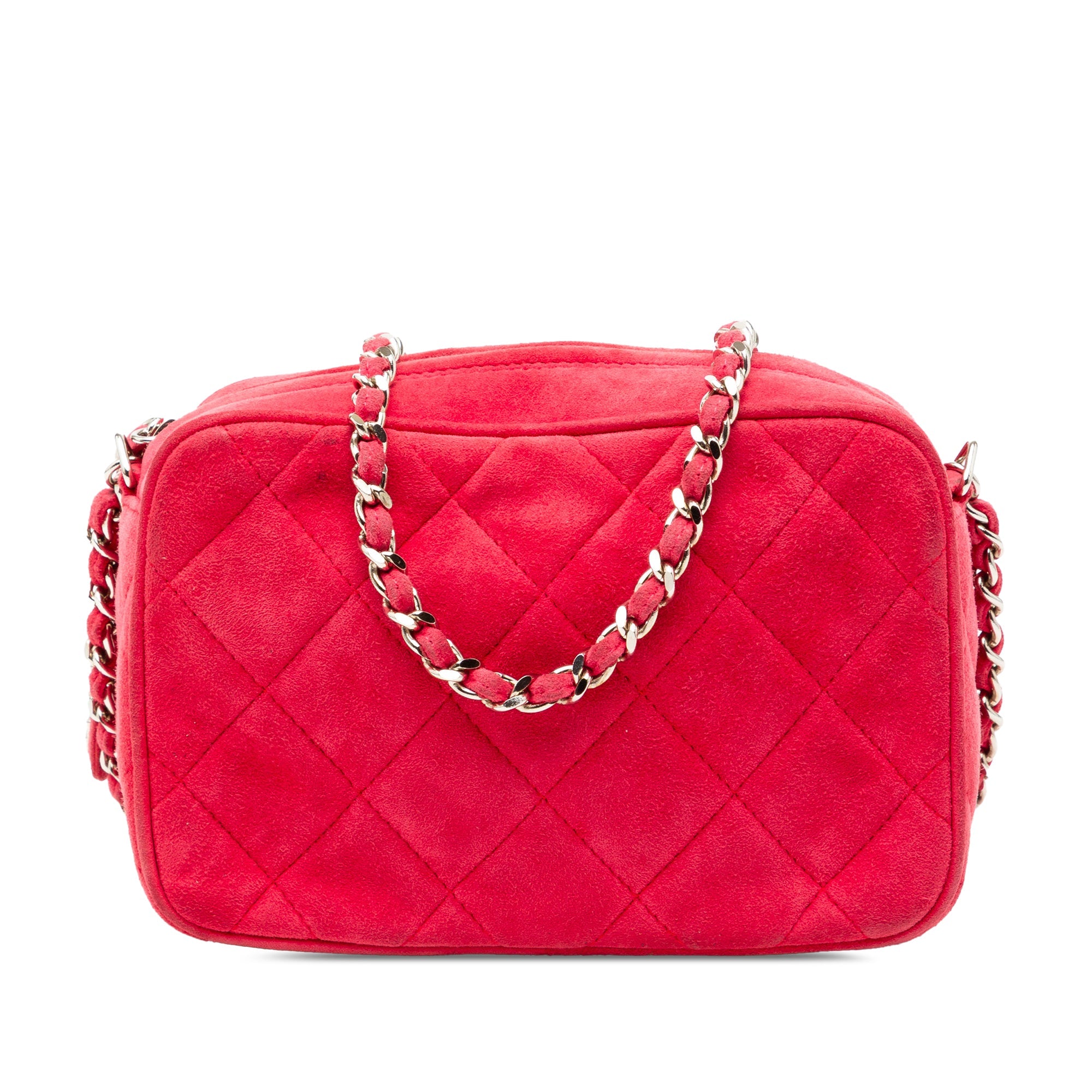 Quilted Suede Camera Bag