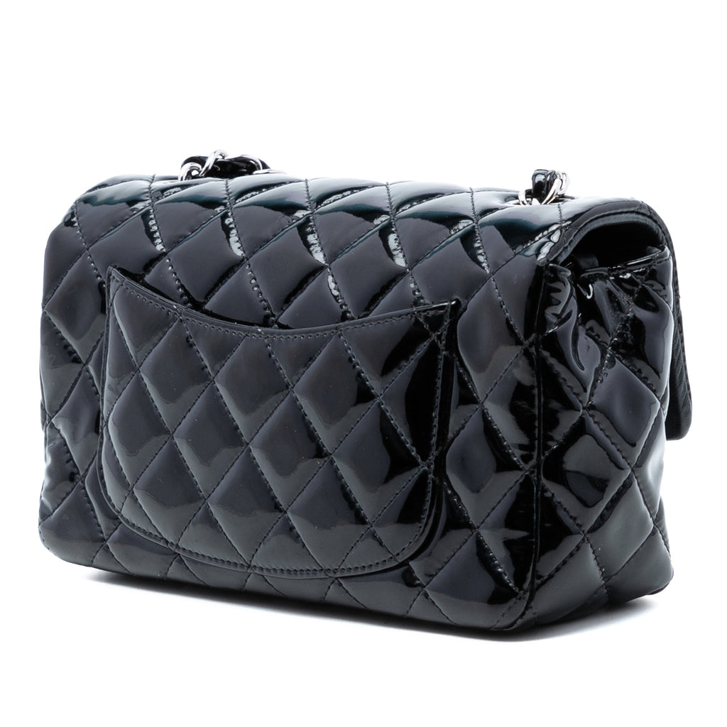 Mini Rectangular Classic Patent Single Flap