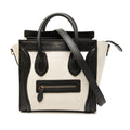 Nano Bicolor Canvas and Leather Luggage Tote