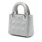 Mini Iridescent Lambskin Cannage Lady Dior