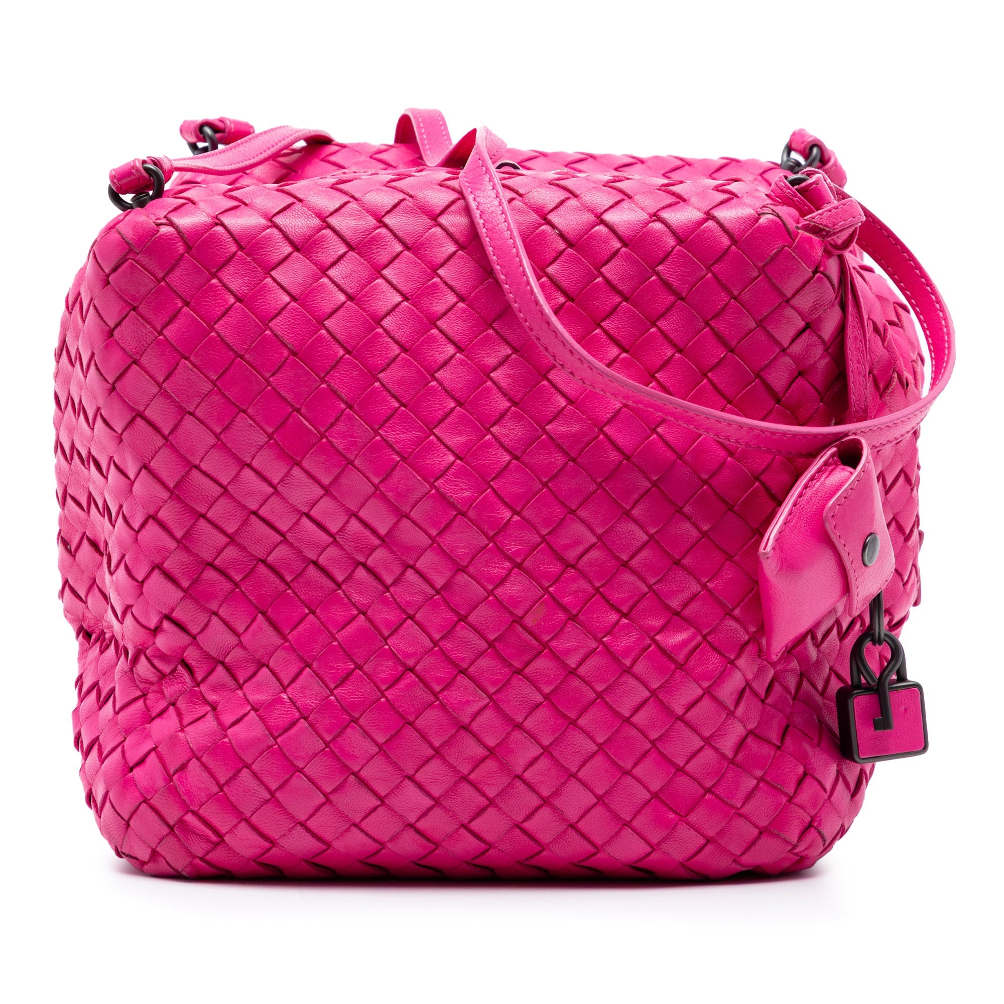 Nappa Intrecciato Cube Crossbody