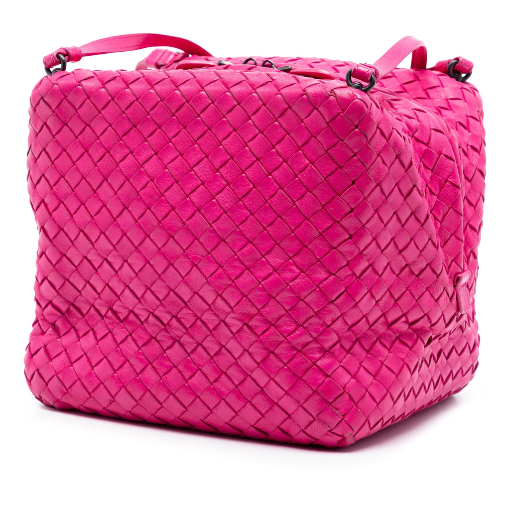 Nappa Intrecciato Cube Crossbody