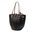 Paulas Ibiza Perforated Leather Shell Basket Tote
