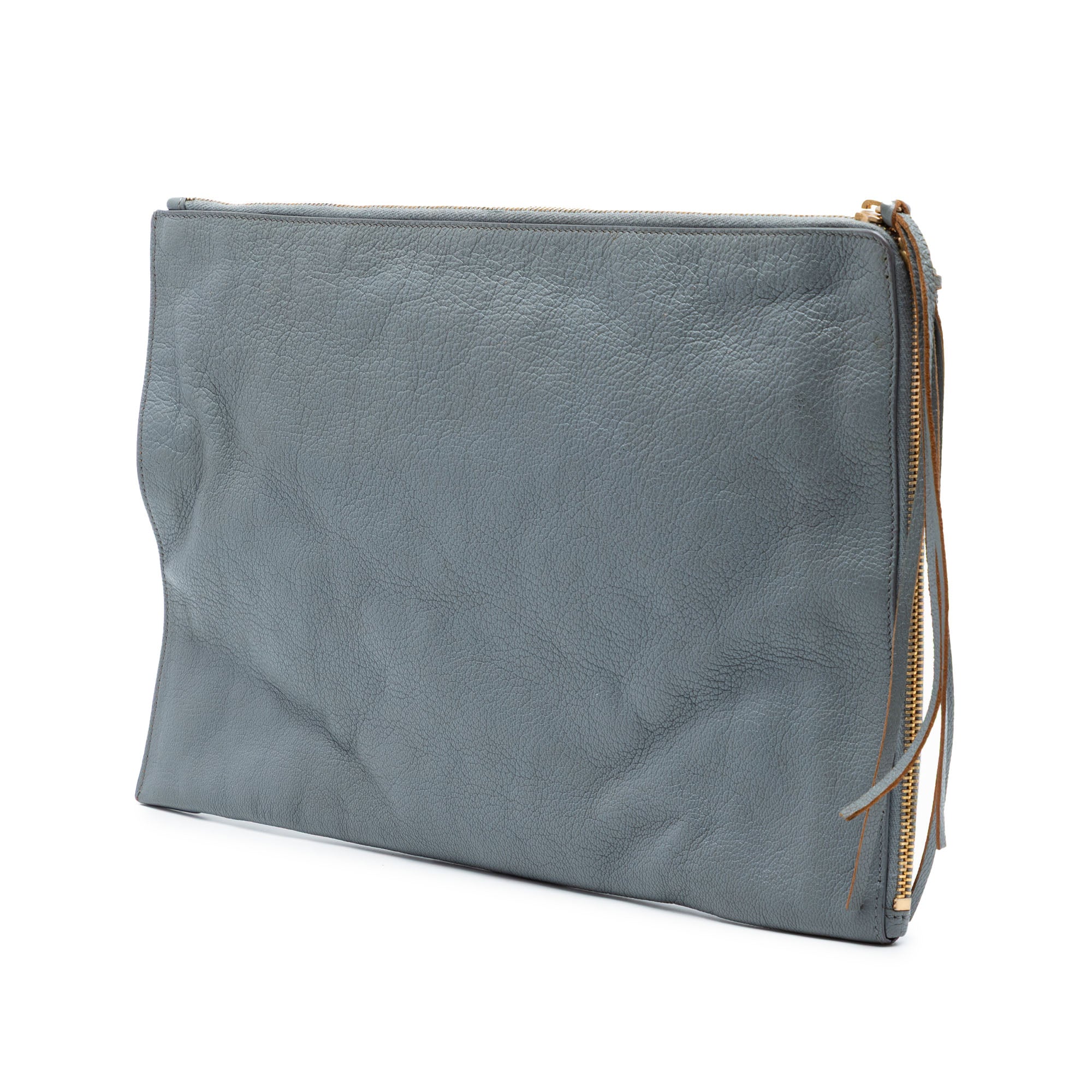 Goatskin Motocross Classic Metallic Edge Clutch