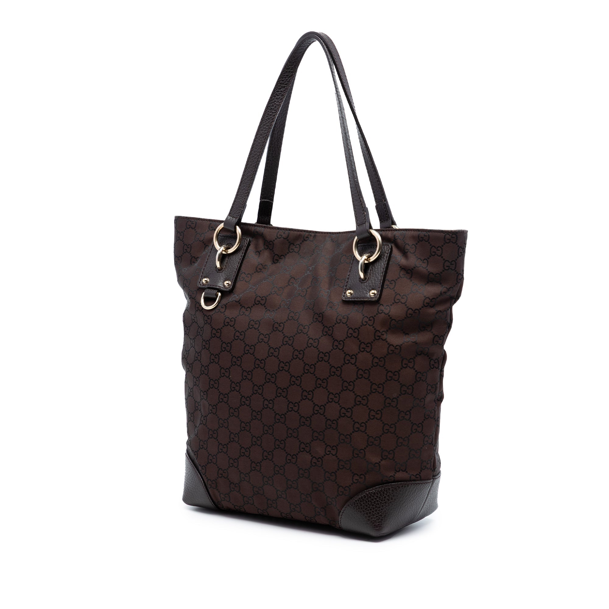 GG Nylon Vertical Charm Tote