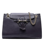 Large Calfskin Emily Shoulder Bag