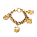 Gold Plated 31 Rue Cambon Logo Charm Bracelet