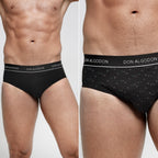 Don Algodon Pack 12 Slips Hombre Suaves | Transpirables y Resistentes | 6 Slips lisos y 6 Slips estampados