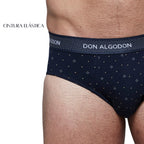 Don Algodon | Pack 6 Slips para Hombre Suaves | Transpirables y Resistentes
