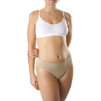 FEVI | Pack de 12 Braguitas Tiro Medio en 1 o 3 Colores Diferentes: Blanco, Negro y Beige | Talla única M-L