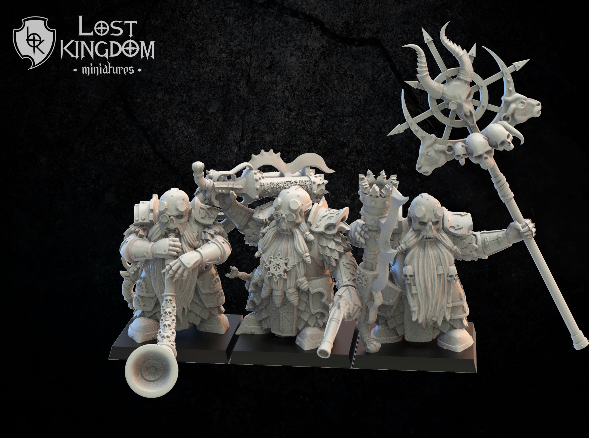 Death Guard With Arquebuses, Lost Kingdom Miniatures