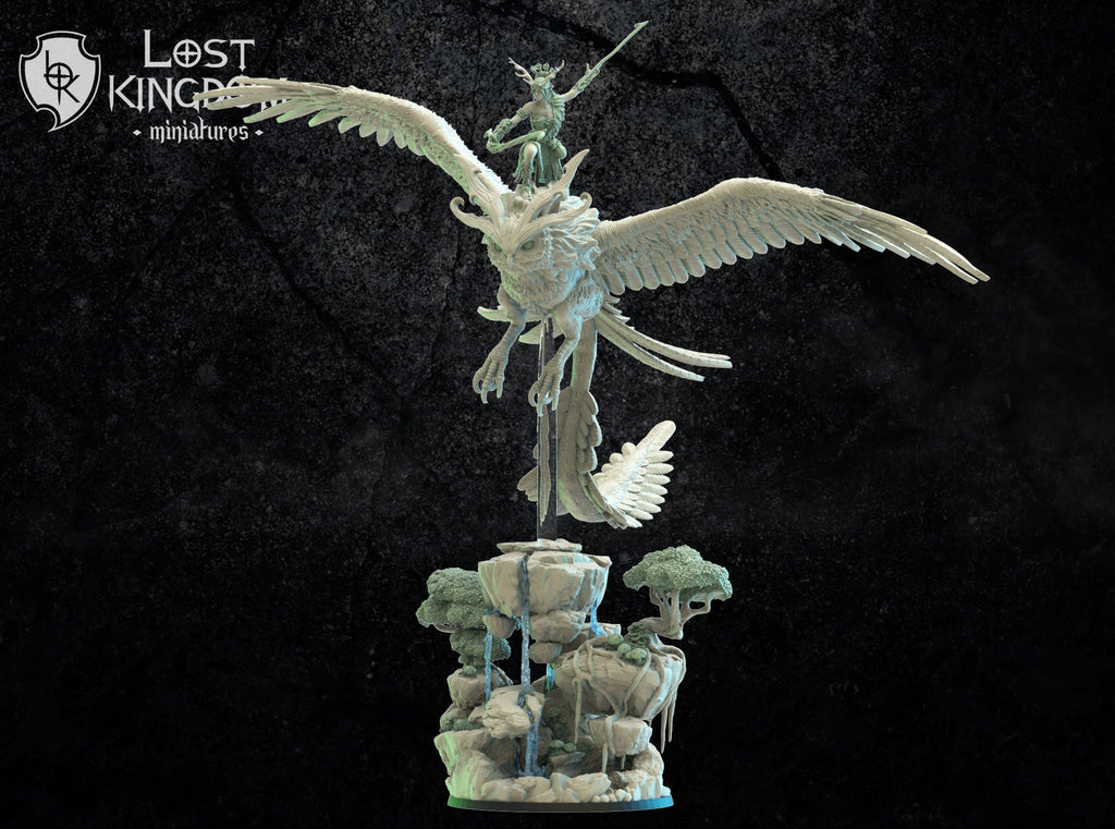 Akina On Giant Fukuro, Lost Kingdom Miniatures