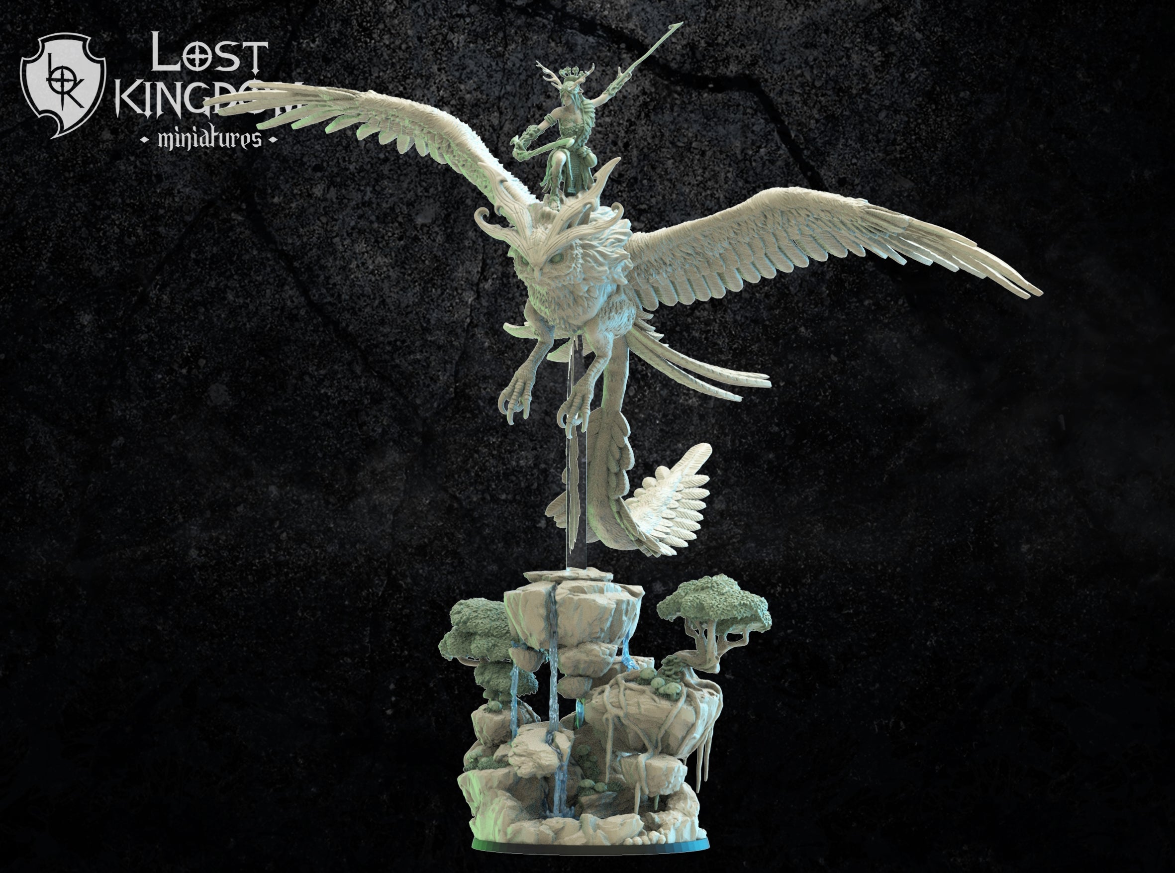 Akina On Giant Fukuro, Lost Kingdom Miniatures