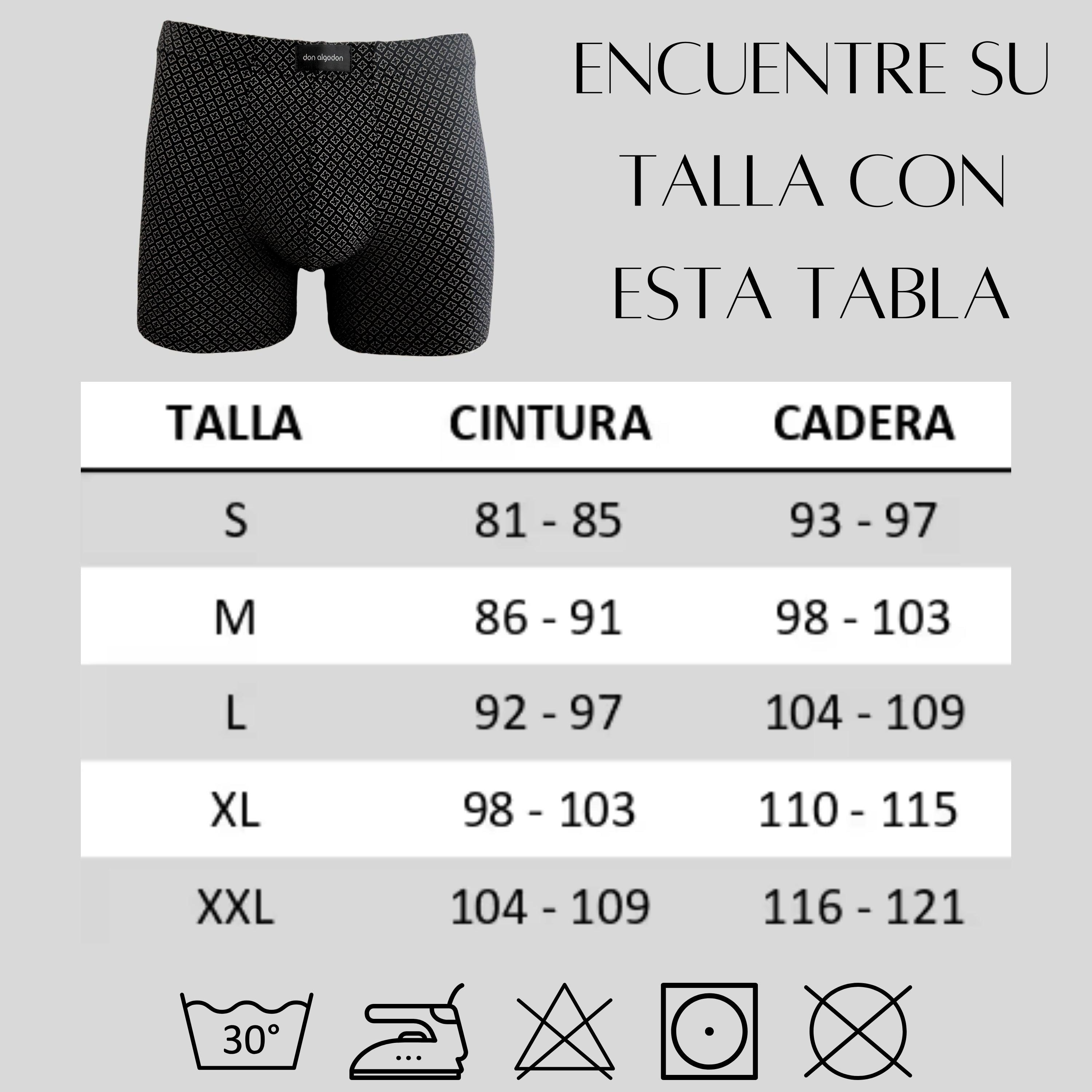 Don Algodon Premium | Pack 3 Boxers para Hombre | Algodón Suave y Transpirable